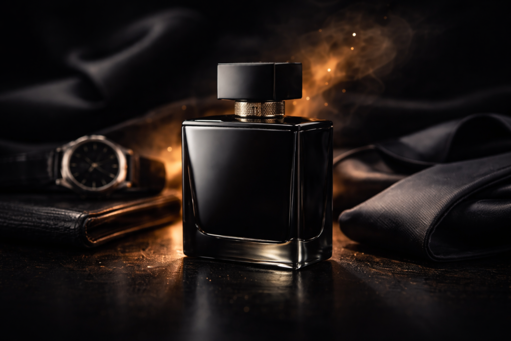 Perfume sofisticado e acessórios elegantes 1